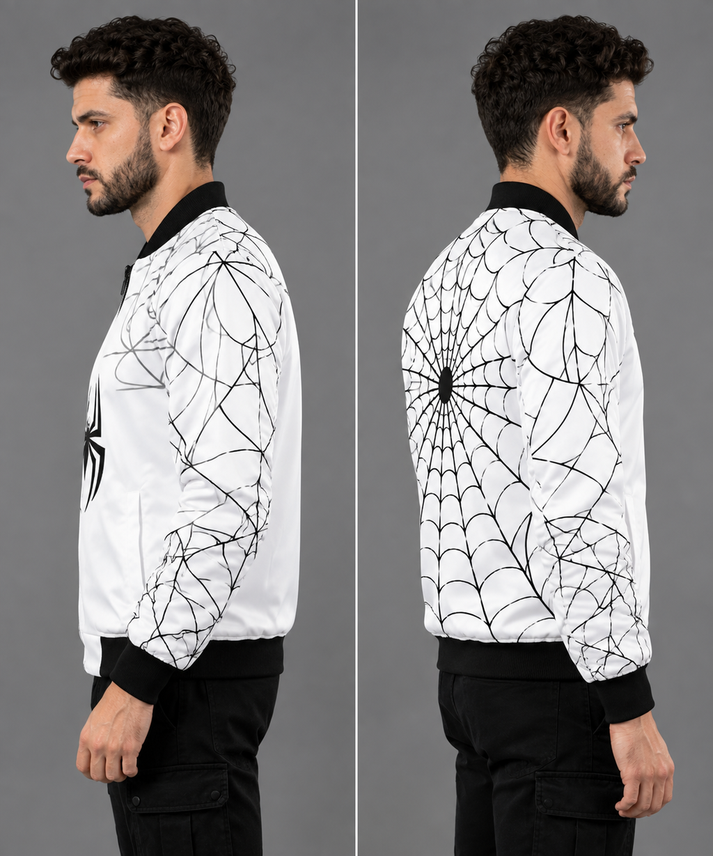 Vendra - Spider AOP Bomber Jacket